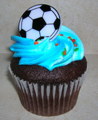 Blue Cupcake Photo